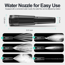 Load image into Gallery viewer, Yaufey 50ft 304 Stainless Steel Metal Garden Hose, Heavy Duty Water Hoses with 2 Nozzles for Yard, Outdoor - Flexible, Never Kink & Tangle, Puncture Resistant