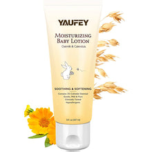 Load image into Gallery viewer, Yaufey Moisturizing Lotion - Face & Body Plant-Based Lotion for Babies, Kids & Adults with Sensitive or Dry Skin - with Colloidal Oatmeal, Organic Calendula & Shea Butter - 8 fl. oz.
