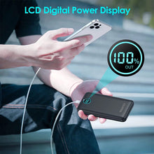 Load image into Gallery viewer, Yaufey Portable Charger Power Bank 30,800mAh LCD Display Power Bank, 25W PD Fast Charging QC 4.0 Quick Charging Power Bank Tri-Outputs Battery Pack
